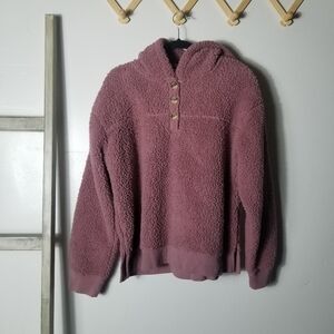 SONOMA SHERPA MAUVE PINK HOODIE SIZE LARGE